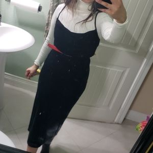 ZARA Black Velvet Dress